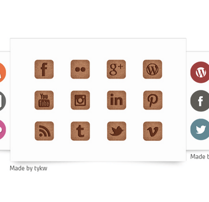 Attirez du traffic sur vos réseaux sociaux grâce à des icônes personnalisées.
