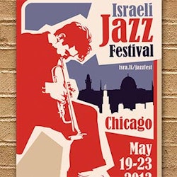 Logo-ontwerp voor Israeli Jazz Festival door Tonyariewibowo