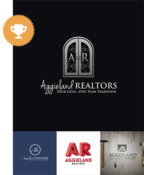 aggieland realtors real estate logo design
