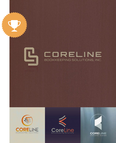 coreline accounting logo design