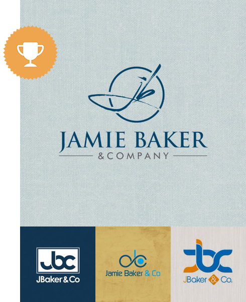 jamie baker accounting logo design