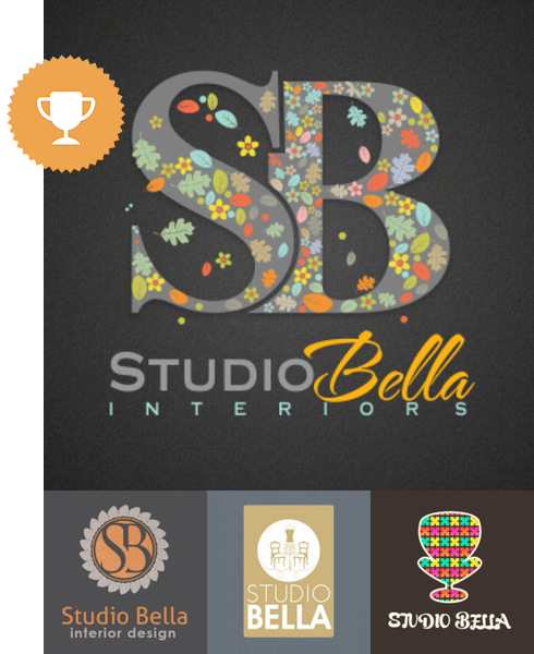 studio bella art & design logo design
