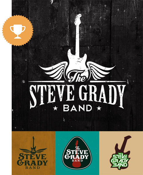 the steve grady band bar & nightclub logo design
