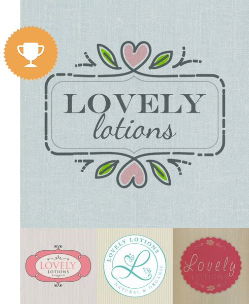 lovely solutions cosmetics & beauty logo design