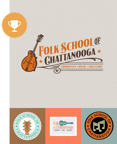 folk school of chattanooga education logo design 