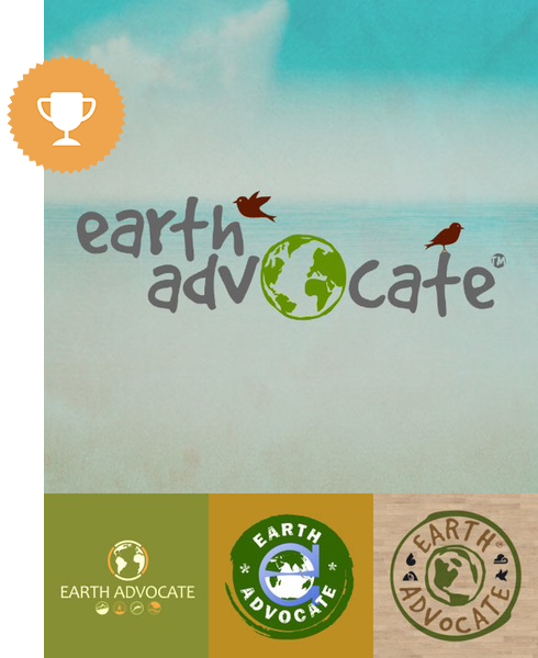 earth advocate environmental logo design 