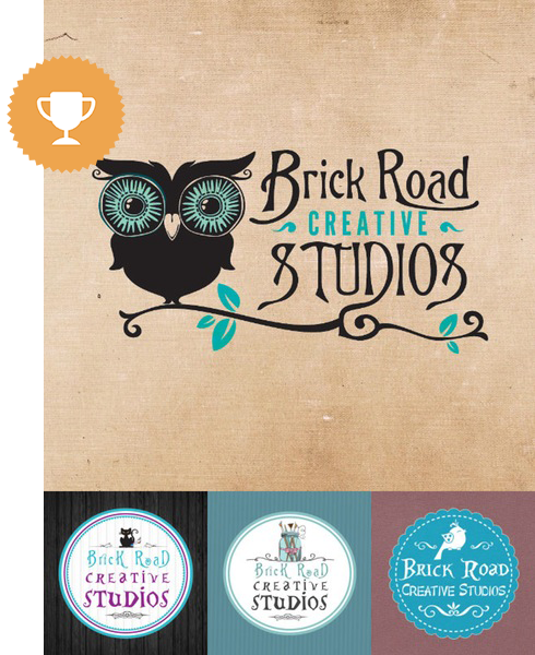 brick road creative studios retail logo design