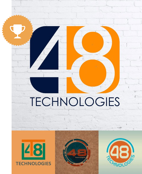 48 technologies technology logo design