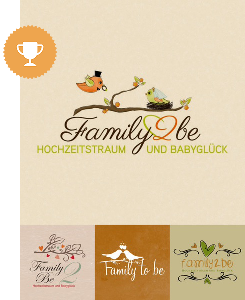 family2be wedding services logo design