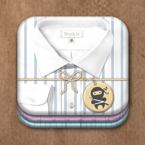 Icon or button for Wash.io by A d i t y a ©