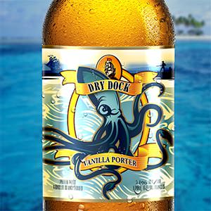 Product label for Dry Dock Brewing Co. by pmo