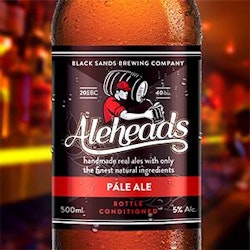 ロゴ for Black Sands Brewing Company  N.B. The brandname is ALEHEADS  by Tristan Rossi