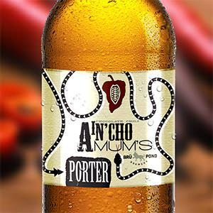 Product label for BRÜPOND Brewery by Chavelka