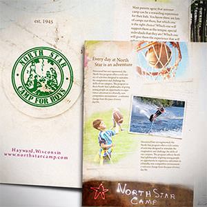 Postal, flyer o impreso para North Star Camp for Boys por awesomedesigning