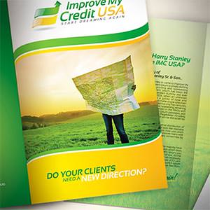 Postal, flyer o impreso para Improve My Credit USA por dizenyo