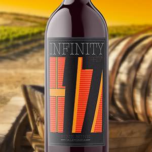 Product label for Double Bond Wine by M.C.M_Design