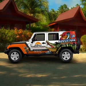 Logo design for Outback Aussie Adventure Tours by syns&amp;graphix