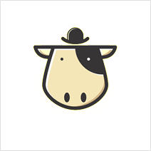 cow with hat