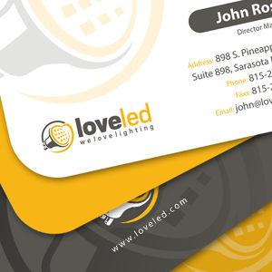 Business card for LOVE LED by irman
