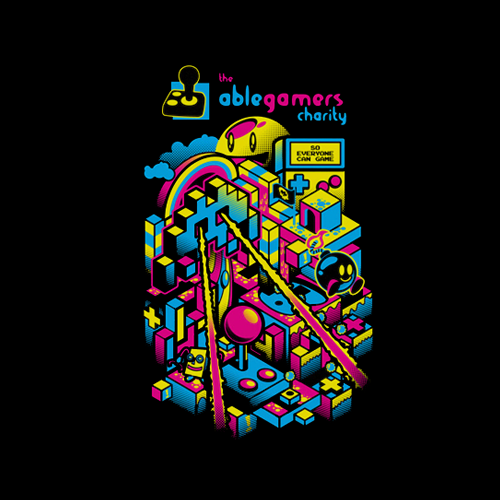 T-shirt for AbleGamers charity by kaleEVA