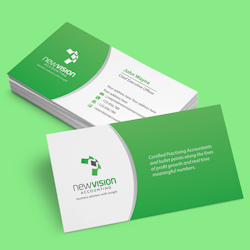 Logo design for newvision accounting by Hermeneutic Æ
