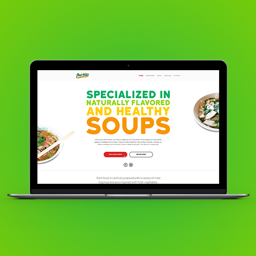 Logo & hosted website for Pho Hoa Noodle Soup by AgustÌn Z