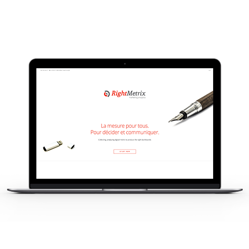 Logo & hosted website for Right Metrix by AgustÌn Z