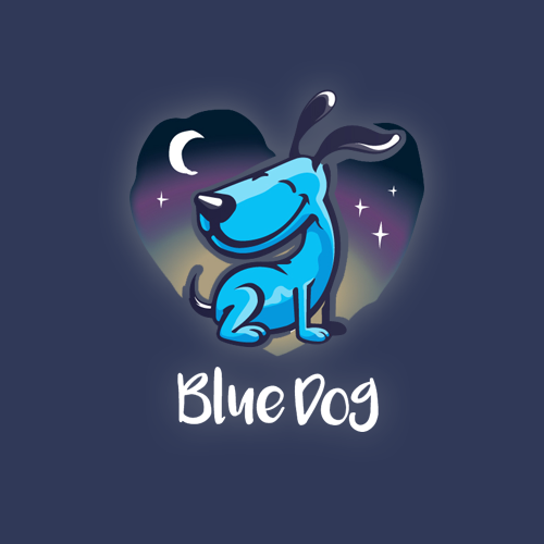 Logo & hosted website for Blue Dog Sitting & Caring by visualcurve