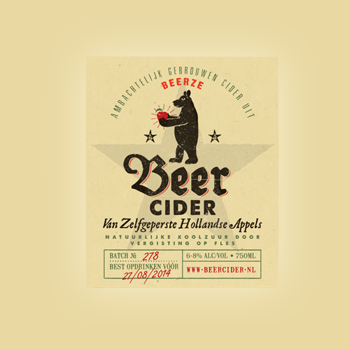 Product label for Beer Cider by no noise
