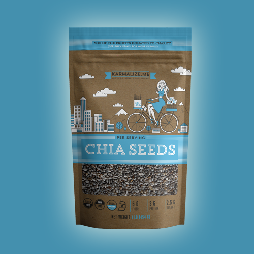 Product label for Karmalize.me by Milakat