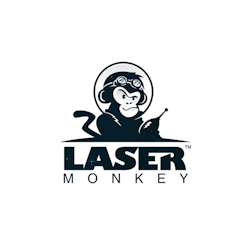 Logo design for Laser Monkey by Hazel Anne