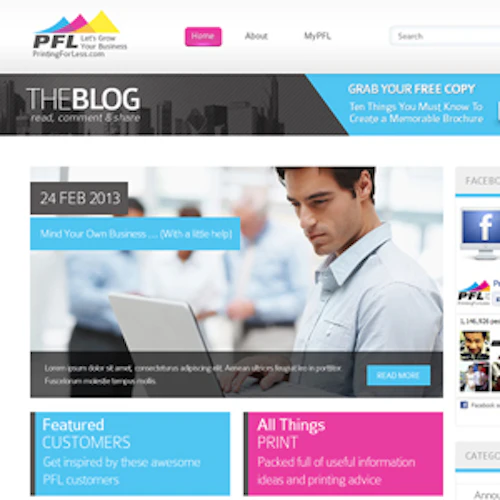 Blog Design Digital Custom Blog Website Design Online | 99designs