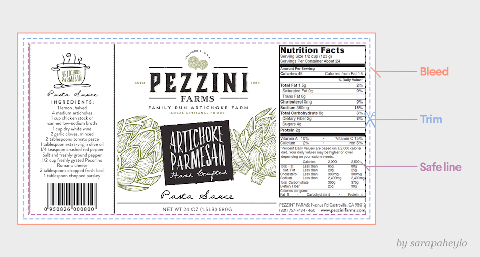 Design product labels online free