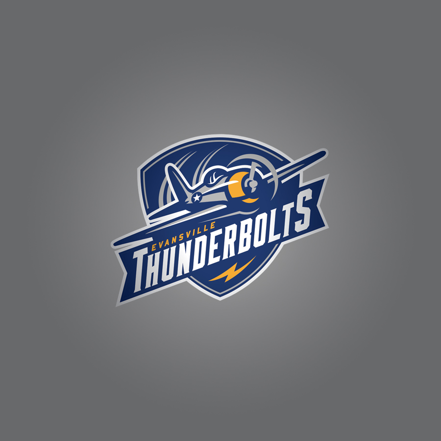 Evansville Thunderbolts sports logo