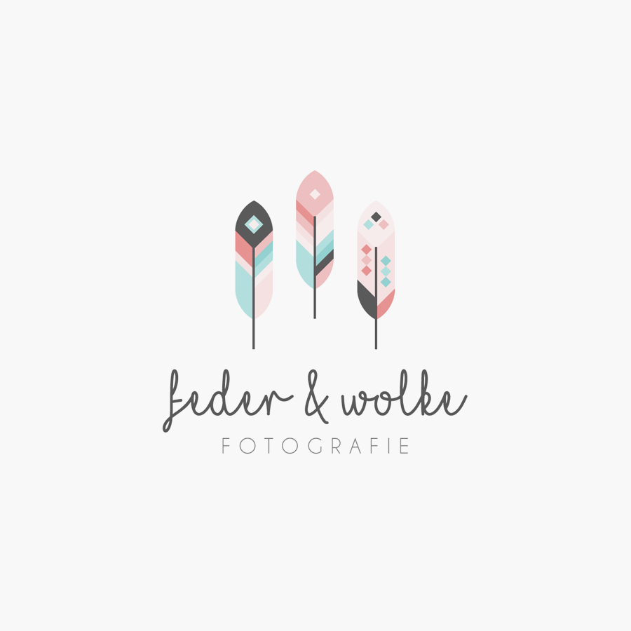Feder Wolke photography logo design