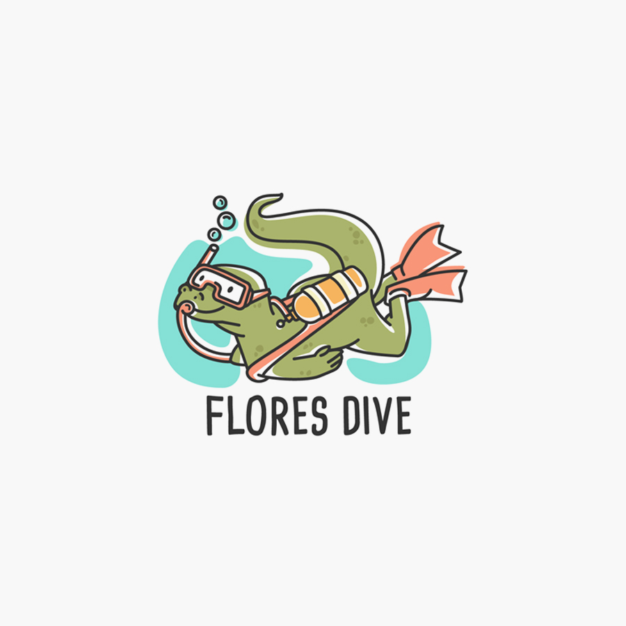 Flores Dive sports logo