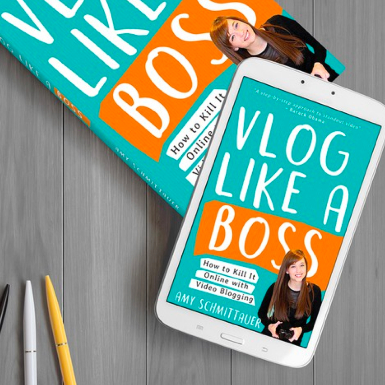 Custom YouTube channel design for Vlog Like A Boss done on 99designs.