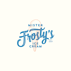 Logo für Frosty's von green in blue